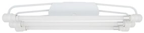Plafon Led Sobrepor Tubular Triplo Acrilico Luz Branca 6500K