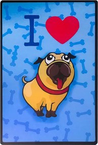 Kit 04 Placas de Mdf Decorativas Dog 19,5x29,5cm - D'Rossi
