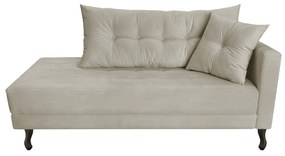 Kit Diva Recamier Azura 185cm Lado Esquerdo e 02 Poltronas Classic Linho - ADJ Decor