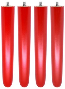 Kit 04 Pés Palito Vermelho 25 cm  D10 - D'Rossi