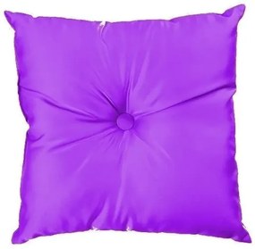Almofada Com Botão Futon Capitonê Tecido Suede (Preto, Preto, Lisa)