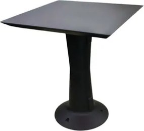 Mesa 4 Lugares Netuno 70cm em Polipropileno Preto Acrilys