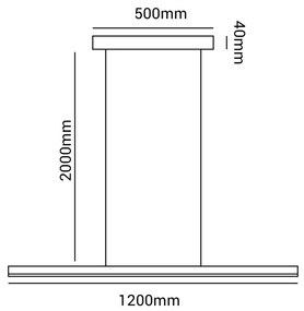 Pendente Zion 41W Led 4000K Ip20 Branco Bivolt 120X200Cm | Opus Dn 358... (Branco)