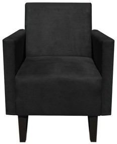 KIT 02 POLTRONAS JADE SUEDE PRETO PES CH