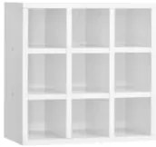 Nicho Decorativo Porta Toalha Barbearia Branco  - AJL Móveis