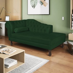 Recamier Diana 160cm Lado Direito Suede Verde - ADJ Decor