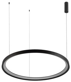 Pendente Led Metal Aluminio Grafite 60w 3000k Giro