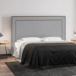 Cabeceira Cama Box Casal Queen 160cm Mali Z37 Veludo Cinza - Mpozenato