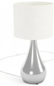 Luminária de Mesa Lagamar Prata 51cm - 77045 Sun House