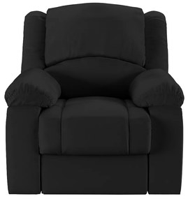 Poltrona do Papai Reclinável Sala de Cinema Madrid Manual PU Preto  G23