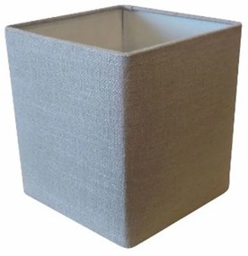 Cúpula em tecido quadrada abajur luminária cp-4224 16/16x16cm rustico cinza