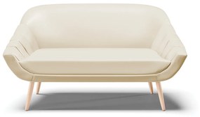 Kit 01 Namoradeira 02 Lugares e 02 Poltronas Giovana Corino Pés Palito Natural - D'Rossi - Bege