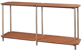 Aparador Ravena Carvalho Natural Base Metalizada Gold 160cm - 77090 Sun House