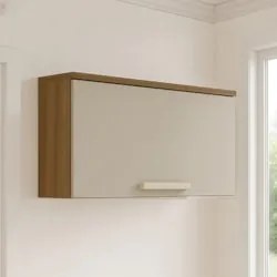 Armário de Cozinha 80cm Com 1 Porta Nádia Mocca/Avelã L01 - Mpozenato
