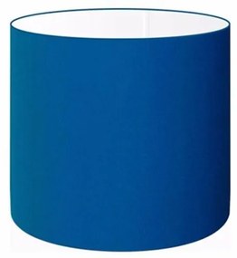 Cúpula em tecido cilíndrica abajur luminária cp-4046 18x18cm azul marinho