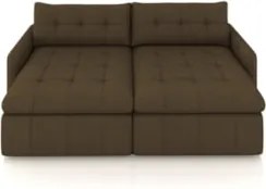 Sofá Retrátil 3 Lugares Para Sala 204cm Elios Couro Capuccino Z55 - Mp