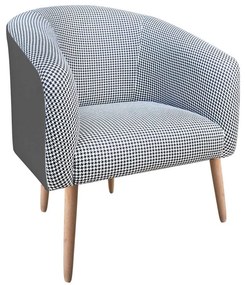 POLTRONA STELLA LINHO A72 COM CORINO PES - Grafite