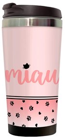 Copo Térmico 500ml Inox Gatinha Miau