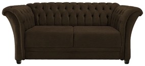 Namoradeira Chesterfield Sofia Corano Marrom - ADJ Decor
