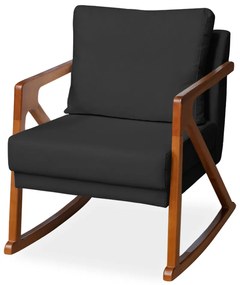 Poltrona Mona Amber Balanço Veludo Preto