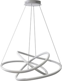 Pendente Led Metal Silicone Branco 72W 4000K Flow