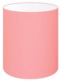 Cúpula Abajur Cilíndrica Cp-7001 Ø13x15cm - Rosa Bebê