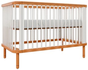 Berço Evolutivo Joy 3 em 1 Pés Madeira - Branco