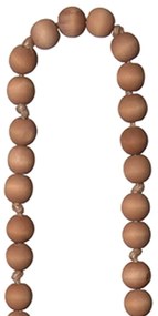 Colar Madeira Decorativo Miçanga Bege 95 Cm - D'Rossi