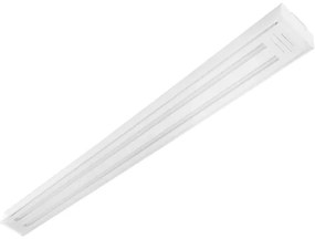 Plafon Led Sobrepor Duplo Tubular Luz Branca Valencia 120cm