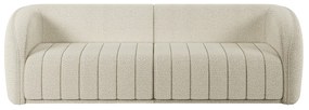 Sofá Decorativo Sala de Estar 332cm Adam 4 Lugares Boucle Off White G45 - Gran Belo