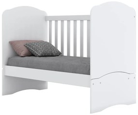 Berço Multifuncional 3 em 1  Minicama Bala de Menta Branco - ADJ DECOR