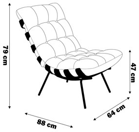 Poltrona Decorativa Sala de Estar Abel Base de Madeira Dourada Suede Cinza G41 - Gran Belo