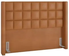 Cabeceira Cama Box Casal 140cm Pisa Z37 Sintético Caramelo - Mpozenato