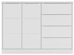 Cômoda Infantil 2 Portas e 4 Gavetas Pérola Branco - Phoenix