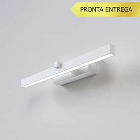 Arandela Horizontal Small 5X8,5X40Cm Led 6W 3000K - Qimporta Ar2523 (PRETO)
