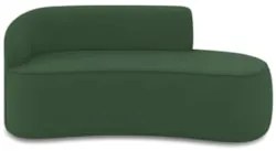 Sofá 3 Lugares Para Sala 180cm Orgânico Wendi Veludo Verde I01  - Mpoz