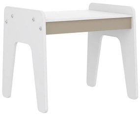 Mesa Infantil Mimo Com Antialérgico Com Tampo - Branco/fume