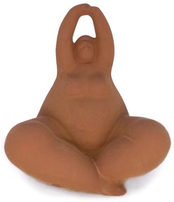 Enfeite Decorativo Yoga Terra em Cerâmica para Sala 16,8 cm F04 - D'Rossi