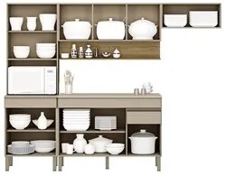 Armário de Cozinha 4 peças Balcão com Tampo 120cm Lina07 K02 Vanilla/F