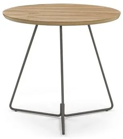 Mesa Lateral Danbi Tampo Cinamomo Base Chocolate Leve 45cm - 77251 Sun House