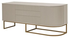 Aparador Miami - Off White com Detalhes Dourado Soleil  Kleiner