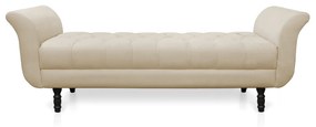 Recamier Olinda Suede 160 cm Pés Torneados Tabaco - D'Rossi - Bege