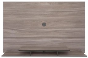 Painel Para TV Até 60" 1 Nicho 3 Prateleiras Cinza Carvalho