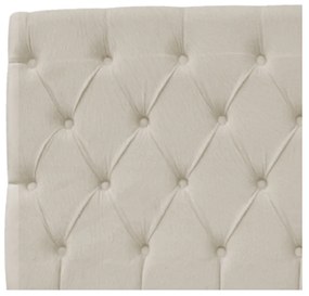 Cabeceira Estofada Liverpool 140 cm Casal Suede Bege - ADJ Decor