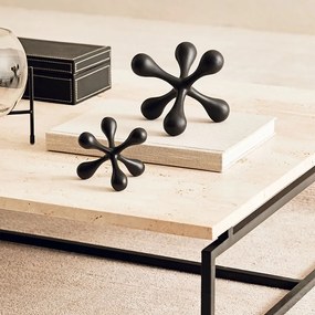 Enfeite Decorativo Em Poliresina Preto 13,5x14 Cm  - D'Rossi