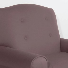 Poltrona da Vovó Lucy Decorativa Luxo Suede Crepe
