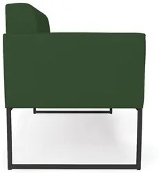 Sofá Namoradeira e 2 Poltronas Base Industrial Preto Ana Veludo Luxo V