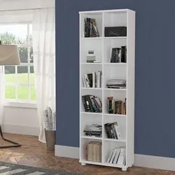 Estante Livreiro 12 Nichos Legend F04 Branco - Mpozenato