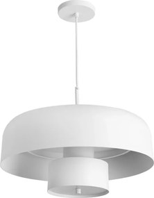 Pendente Led Aluminio Branco 35W 3000K Lux