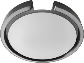 Plafon Led Sobrepor Dimerizavel Aco Titanio 17W 120 Tato